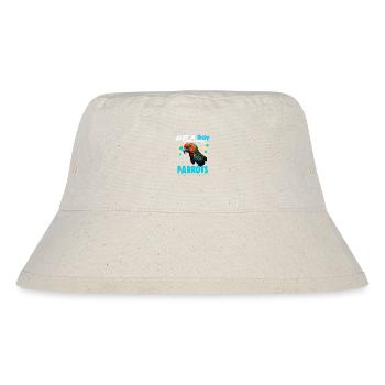 Just a Boy who Loves Parrots - Stanley/Stella recycelter Bucket Hat - Naturweiß - Vorne