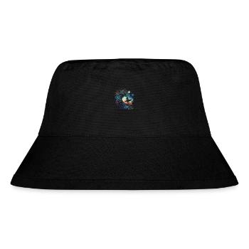 Surfer in the Galaxy - Stanley/Stella Recycled Bucket Hat - black - Front