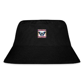 Butterfly - Stanley/Stella Recycled Bucket Hat - black - Front
