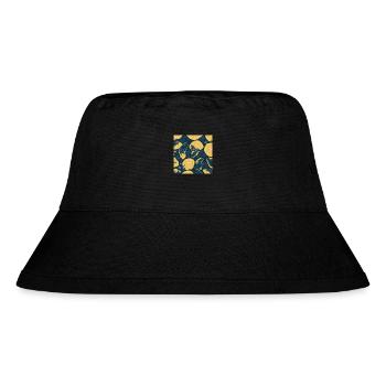 Lemon - Stanley/Stella Recycled Bucket Hat - black - Front