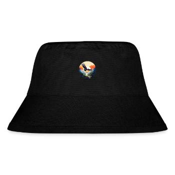 Majestic eagle in mountain scenery - Stanley/Stella Recycled Bucket Hat - black - Front