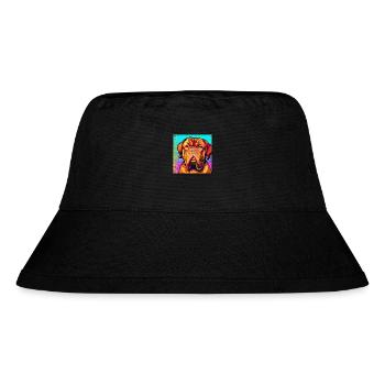 Bordeauxdogge Pop Art - Stanley/Stella recycelter Bucket Hat - Schwarz - Vorne