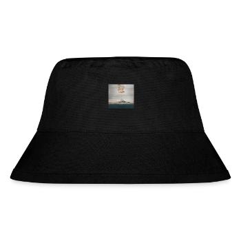 Traum Flamingo - Stanley/Stella recycelter Bucket Hat - Schwarz - Vorne