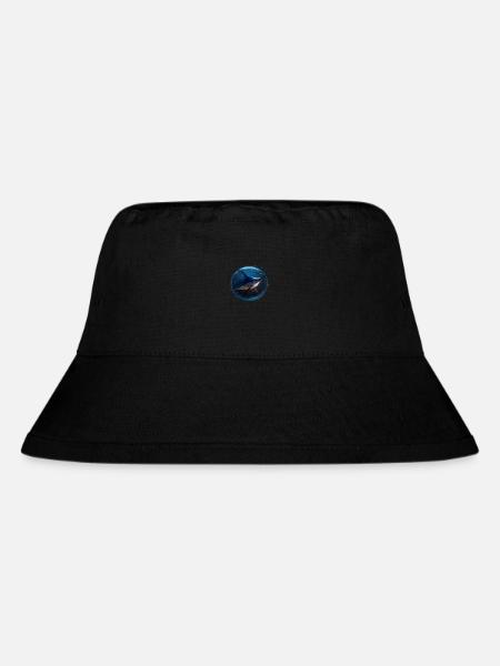 Marlin in blue Water - Stanley/Stella recycelter Bucket Hat - Schwarz