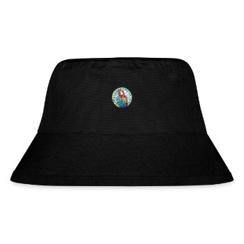 Papagei Buntes Aquarell Tier Haustier Illustration - Stanley/Stella recycelter Bucket Hat - Schwarz - Vorne