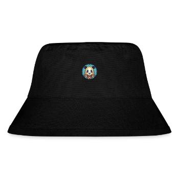 Panda Colorful Watercolor Animal Pet Illustration - Stanley/Stella Recycled Bucket Hat - black - Front