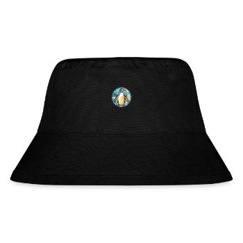 Panda Colorful Watercolor Animal Pet Illustration - Stanley/Stella Recycled Bucket Hat - black - Front