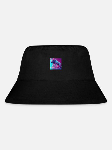 Cyber Animals - Stanley/Stella Recycled Bucket Hat - black
