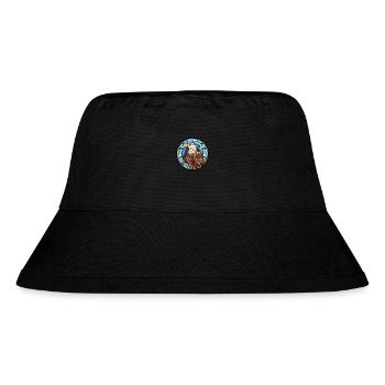 Adler Buntes Aquarell Tier Haustier Illustration - Stanley/Stella recycelter Bucket Hat - Schwarz - Vorne