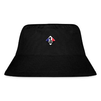 Frankreich Flagge Used Look Französische Fahne - Stanley/Stella recycelter Bucket Hat - Schwarz - Vorne