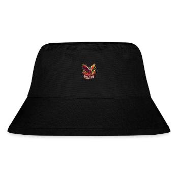 Never give up: Phönix aus der Asche - Stanley/Stella recycelter Bucket Hat - Schwarz - Vorne