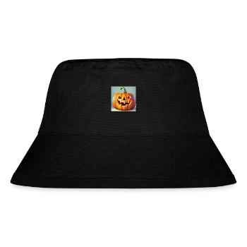 Happy Halloween Kürbis Gesicht gruselig lustig gruselig - Stanley/Stella recycelter Bucket Hat - Schwarz - Vorne