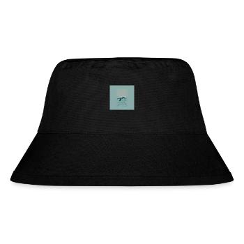 weniger plastik, mehr leben - Stanley/Stella recycelter Bucket Hat - Schwarz - Vorne