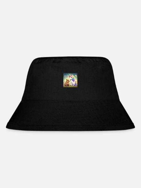 Capybara and Unicorn - Stanley/Stella Recycled Bucket Hat - black