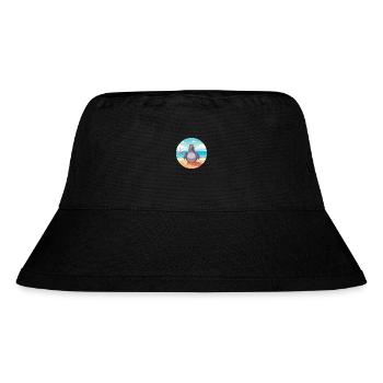 Pigeon Cartoon Yoga Beach Summer Illustration - Stanley/Stella Recycled Bucket Hat - black - Front