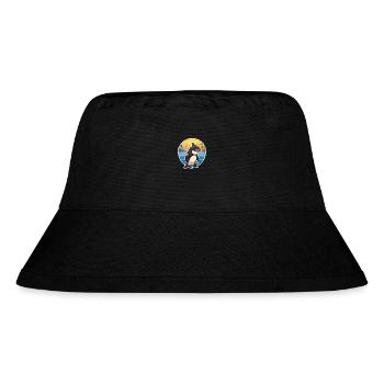Orca Funny Cartoon Kawaii Beach Illustration - Stanley/Stella Recycled Bucket Hat - black - Front