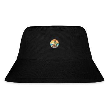 Leguan Niedliche Lustige Karikatur Kawaii Buch Strand - Stanley/Stella recycelter Bucket Hat - Schwarz - Vorne
