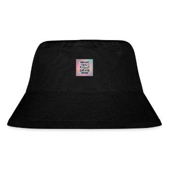 Dream Big Create more - Stanley/Stella recycelter Bucket Hat - Schwarz - Vorne
