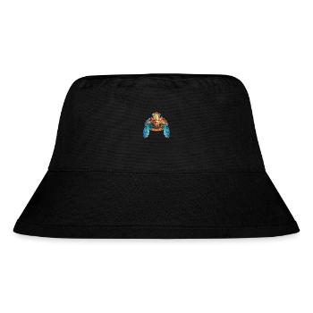 Sea Turtle Colorful Watercolor Animal Illustration - Stanley/Stella Recycled Bucket Hat - black - Front