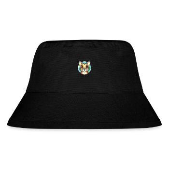 Chipmunk bunte Aquarell-Tierillustration - Stanley/Stella recycelter Bucket Hat - Schwarz - Vorne