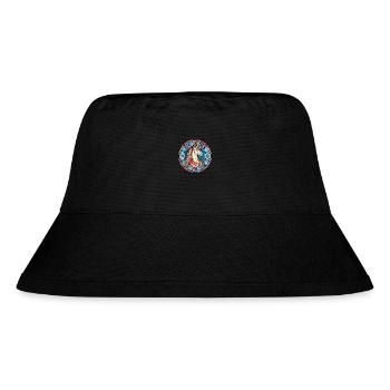 Unicorn Colorful Watercolor Animal Illustration - Stanley/Stella Recycled Bucket Hat - black - Front