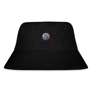 Pferd buntes Aquarell Tier Haustier Illustration - Stanley/Stella recycelter Bucket Hat - Schwarz - Vorne