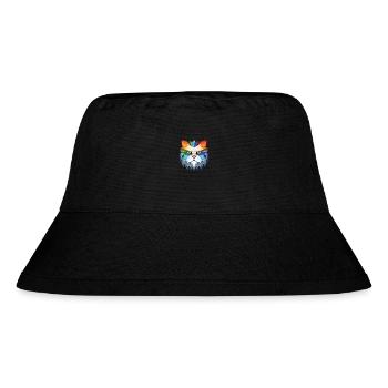 Weiße Langhaar Perserkatze Buntes Aquarell - Stanley/Stella recycelter Bucket Hat - Schwarz - Vorne