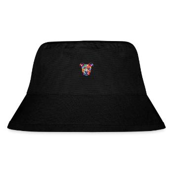American Pitbull Terrier Dog Breed Watercolor - Stanley/Stella Recycled Bucket Hat - black - Front