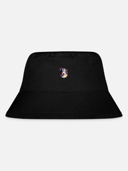Border Collie Hunderasse Aquarell Illustration - Stanley/Stella recycelter Bucket Hat - Schwarz