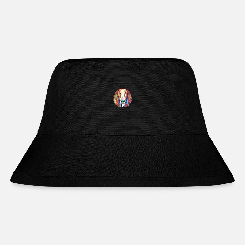 Barsoi-Hunderasse Bunte Aquarell-Illustration - Stanley/Stella recycelter Bucket Hat - Schwarz