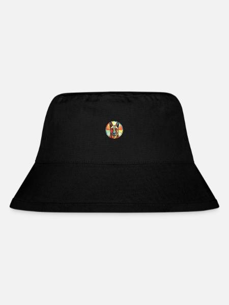 Belgian Malinoi Dog Breed Watercolor Illustration - Stanley/Stella Recycled Bucket Hat - black