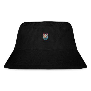 Tschechoslowakischer Wolfhund Hunderasse Aquarellglas - Stanley/Stella recycelter Bucket Hat - Schwarz - Vorne