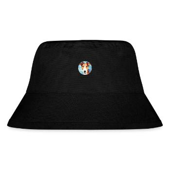 Fox Terrier Smooth Dog Breed Colorful Watercolor - Stanley/Stella Recycled Bucket Hat - black - Front