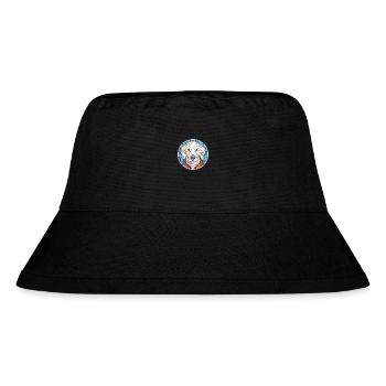 Kuvasz Hunderasse bunte Aquarell-Illustration - Stanley/Stella recycelter Bucket Hat - Schwarz - Vorne