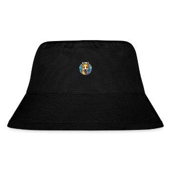 Jindo Dog Breed Colorful Watercolor Illustration - Stanley/Stella Recycled Bucket Hat - black - Front