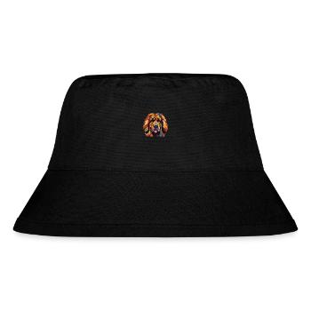 Leonberger Riesen Sennenhund Rasse Aquarell - Stanley/Stella recycelter Bucket Hat - Schwarz - Vorne