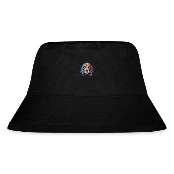 Russian Spaniel Dog Breed Watercolor Illustration - Stanley/Stella Recycled Bucket Hat - black - Front