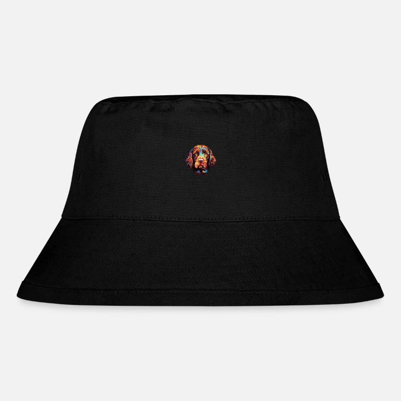 Pudelpointer Hunderasse Aquarell Illustration - Stanley/Stella recycelter Bucket Hat - Schwarz
