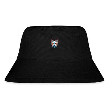 West Highland Terrier Hunderasse Aquarellglas - Stanley/Stella recycelter Bucket Hat - Schwarz - Vorne