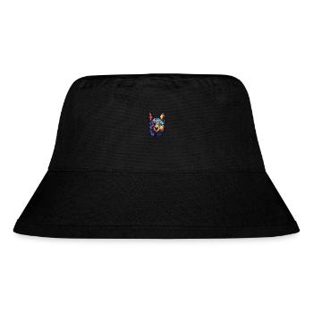 Schipperke Hunderasse Aquarell Glas Illustration - Stanley/Stella recycelter Bucket Hat - Schwarz - Vorne