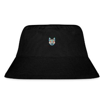 Norwegian Elkhound Dog Breed Colorful Watercolor - Stanley/Stella Recycled Bucket Hat - black - Front