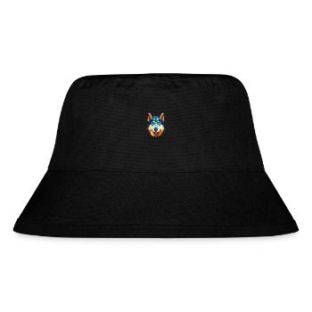 Labrador Husky kanadische Hunderasse Aquarellglas - Stanley/Stella recycelter Bucket Hat - Schwarz - Vorne