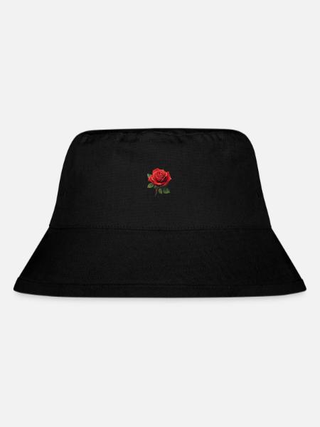 rote rose - Stanley/Stella recycelter Bucket Hat - Schwarz