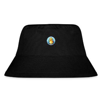 Chick Colorful Watercolor Animal Pet Illustration - Stanley/Stella Recycled Bucket Hat - black - Front
