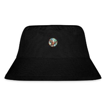 Adler buntes Aquarell Tier Haustier Illustration - Stanley/Stella recycelter Bucket Hat - Schwarz - Vorne