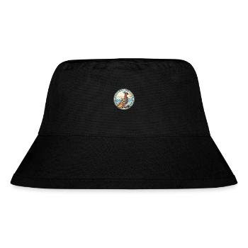 Fasan Buntes Aquarell Tier Illustration - Stanley/Stella recycelter Bucket Hat - Schwarz - Vorne
