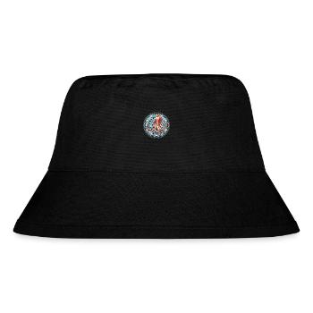 Oktopus bunte Aquarell-Tier-Illustration - Stanley/Stella recycelter Bucket Hat - Schwarz - Vorne