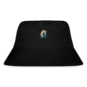 Strahlender Paladin - Stanley/Stella recycelter Bucket Hat - Schwarz - Vorne