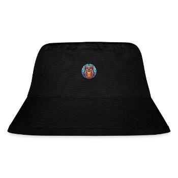 Eule buntes Aquarell Tier Haustier Illustration - Stanley/Stella recycelter Bucket Hat - Schwarz - Vorne
