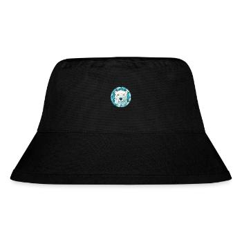 Polar Bear Colorful Watercolor Animal Illustration - Stanley/Stella Recycled Bucket Hat - black - Front